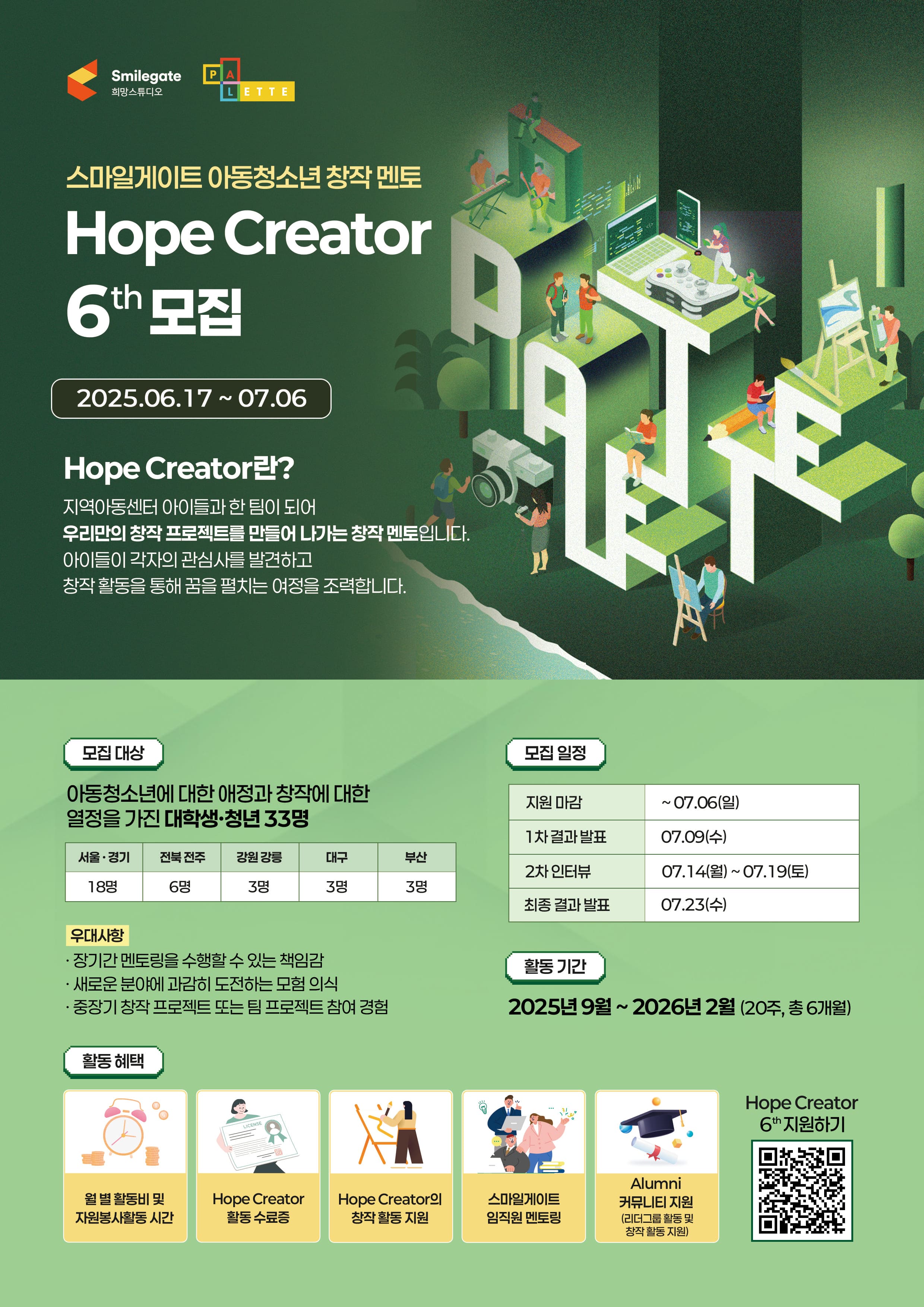 [스마일게이트]아동청소년 창작멘토 Hope Creator 6기