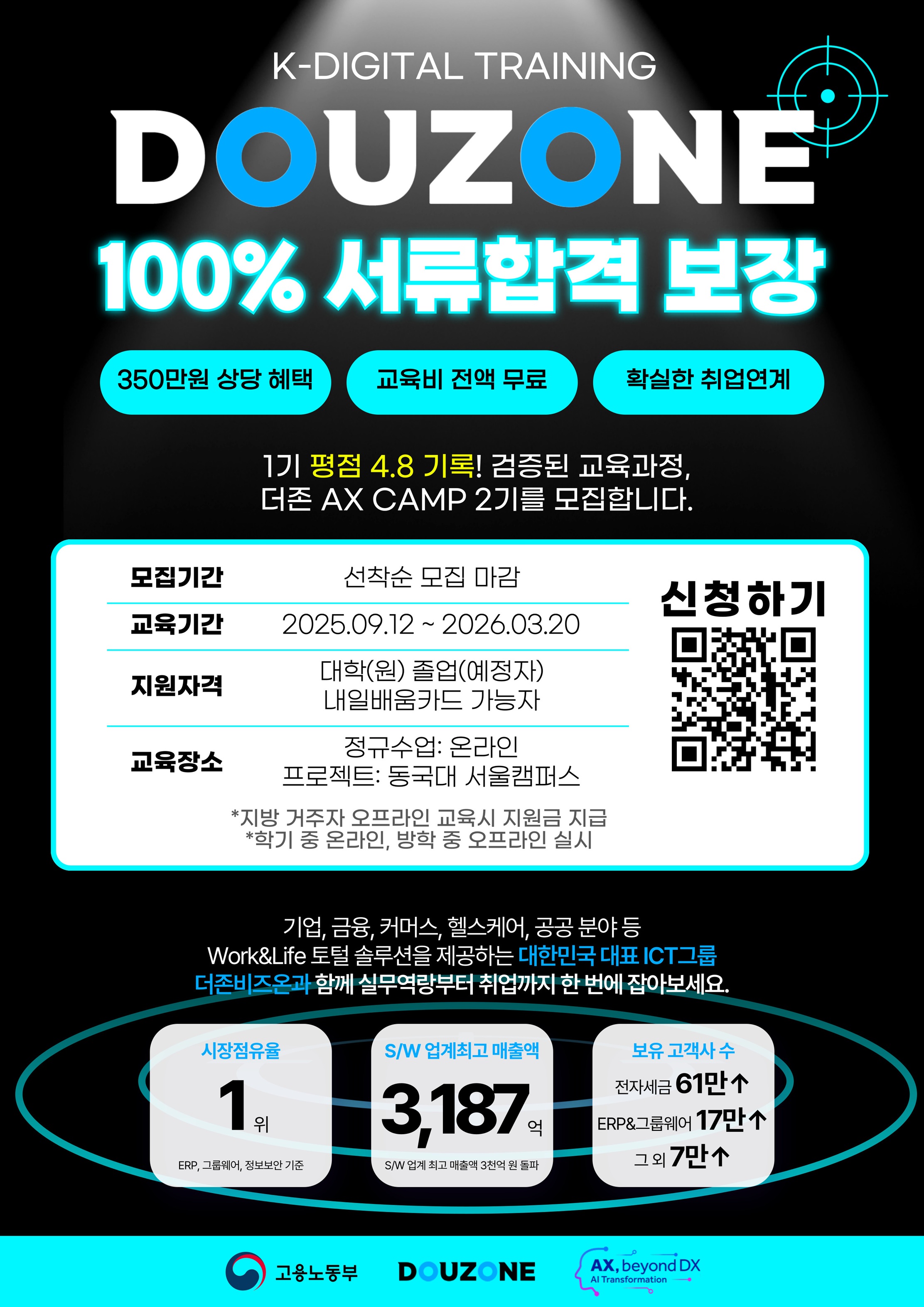 [더존비즈온]AI 서비스 기획·개발 취엽연계 부트캠프 2기 모집